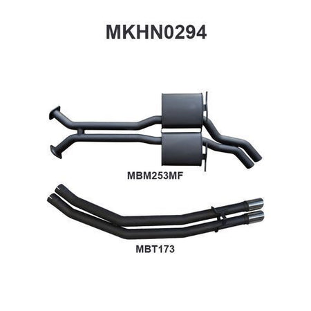 WH Statesman V8 2.5in Dual Catback Muffler/Tailpipe