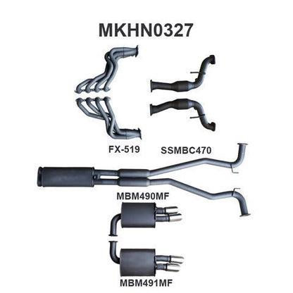 VF V8 Sedan Wagon 2.5in With Extractors Muffler/Muffler