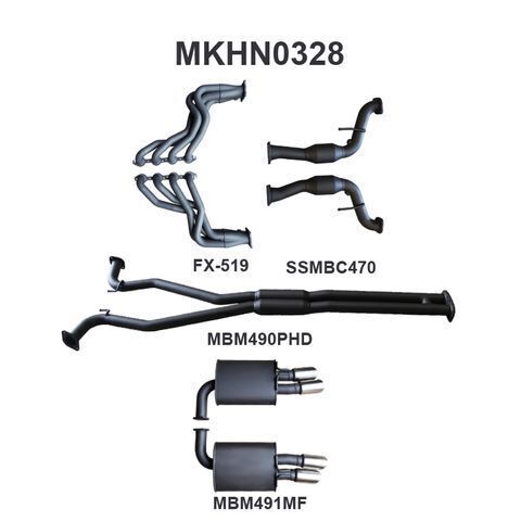 VF V8 Sedan Wagon 2.5in With Extractors Hotdog/Muffler
