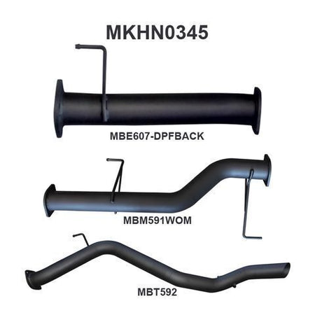 TRAILBLAZER 2.8L DPF BACK WITHOUT MUFFLER
