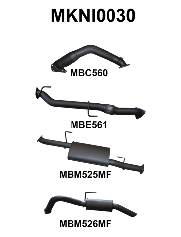 Navara D40 3.0L 550 V6 With Cat R Muffler