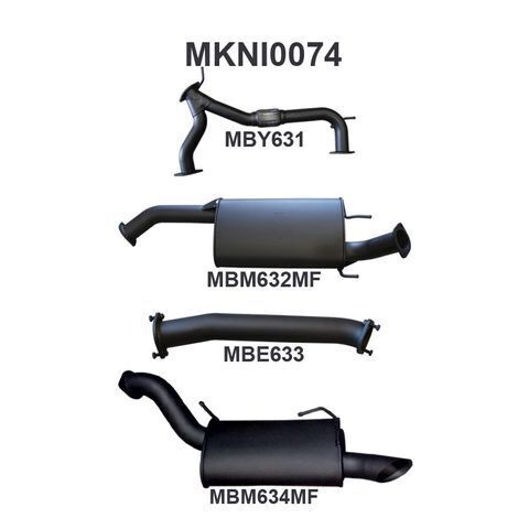 Patrol Y62 V8 5.6L Wagon 3in Catback With Muffler