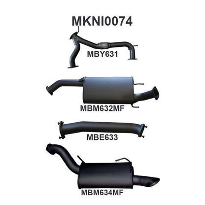 Patrol Y62 V8 5.6L Wagon 3in Catback With Muffler
