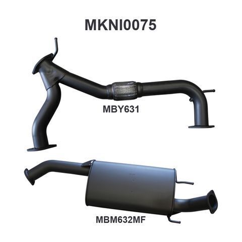 Patrol Y62 V8 5.6L Wagon 3in Mid Section - with Centre Muffler