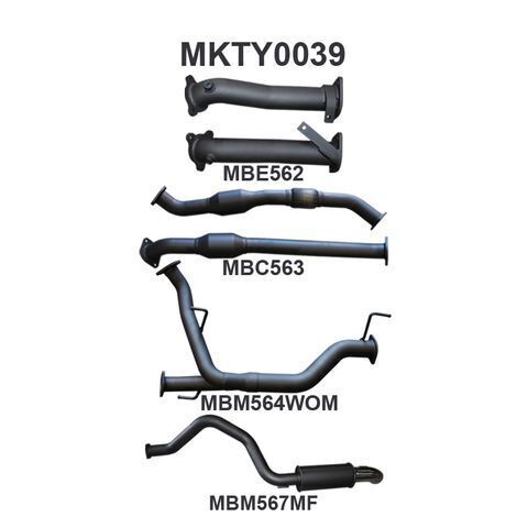 VDJ200 2 1/2Dual Cats-3 Rear Muffler & Dump