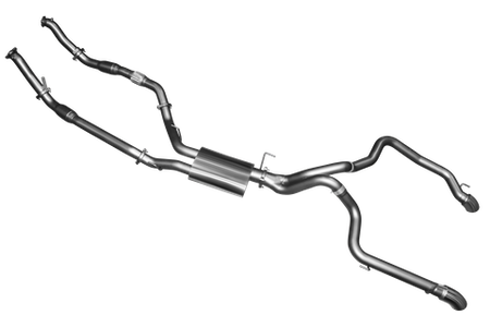 VDJ200 3in Dual With Cat & Muffler, Exit L&R
