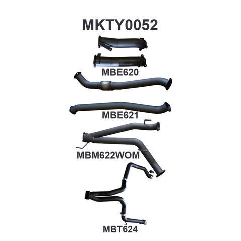 VDJ200 3in Dual NO Cat, NO Muffler, Exit L & R
