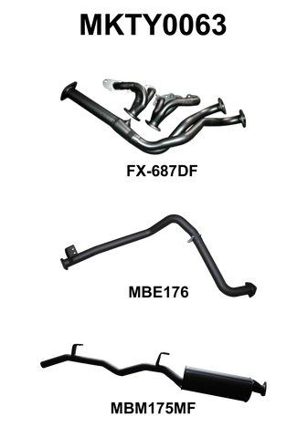 FZJ75 Landcruiser Extractors & 2.5in