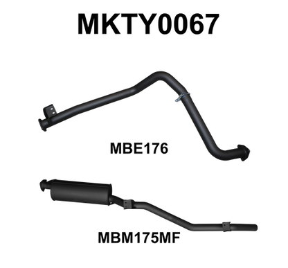 LandCruiser HZJ75, 78 2.5in off Extractors