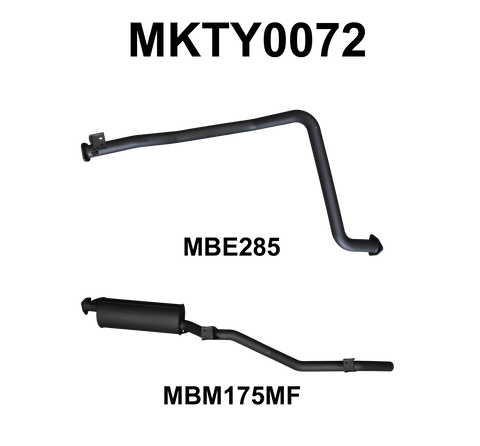 Landcruiser HZJ79 2.5in off Extractors