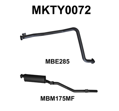 Landcruiser HZJ79 2.5in off Extractors