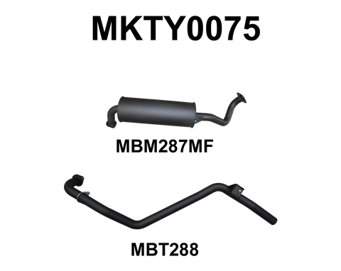 HZJ80 Landcruiser 2.5in off Extractors