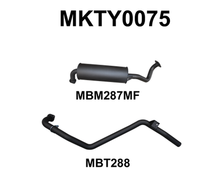 HZJ80 Landcruiser 2.5in off Extractors