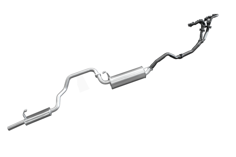 FZJ105 4.5L Extractors & 2.5in Muffler/Muffler