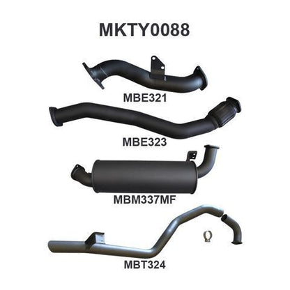 HZJ105 CT26 Turbo 3in Turbo Back with Muffler