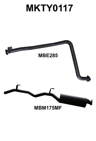 Landcruiser FZJ79 2.5in off Engine Pipe