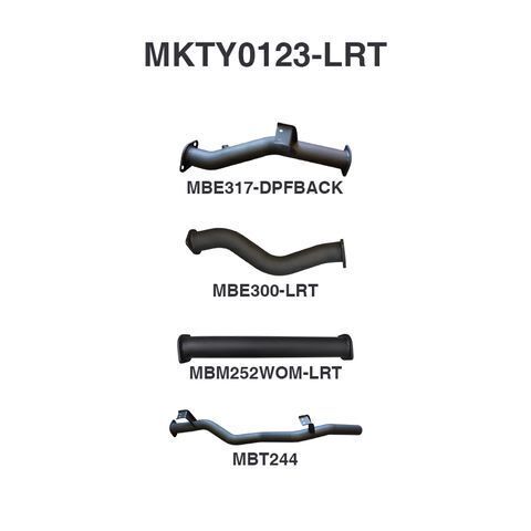 VDJ79 V8 Ute 3in DPF Back, to suit TLC79SCA LRA 90L Auxiliary Long Range Tank