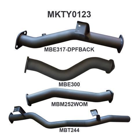 VDJ79 V8 Ute 3in DPF Back