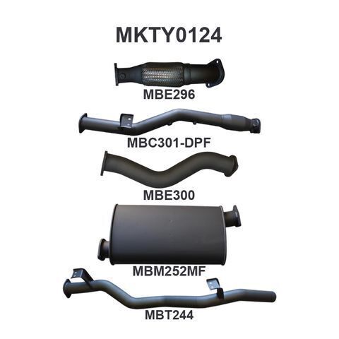 VDJ79 V8 Ute 3in With Cat & Muffler DPF