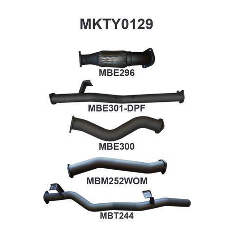 VDJ79 V8 Ute 3in NO Cat, WOM, DPF
