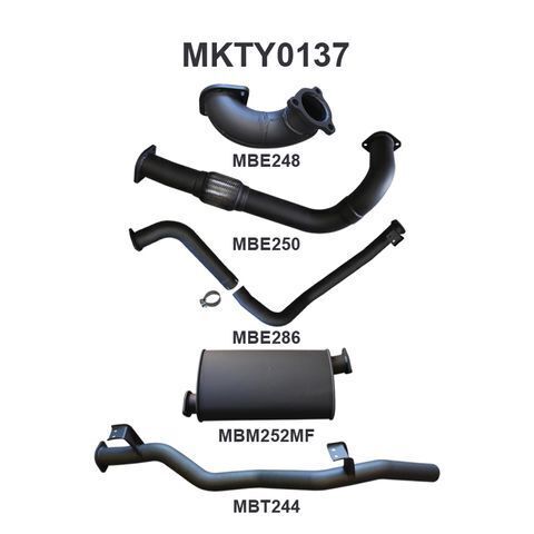 HZJ75, 78 3in With Muffler to Suit DTS Turbo