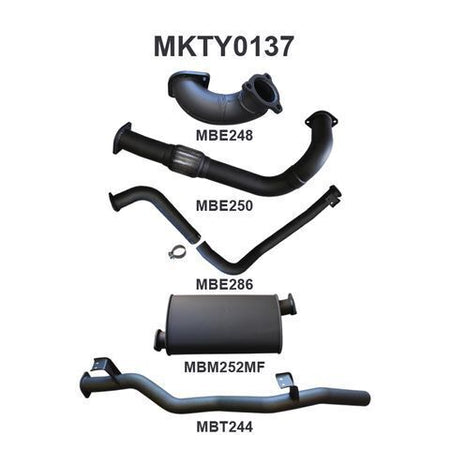 HZJ75, 78 3in With Muffler to Suit DTS Turbo