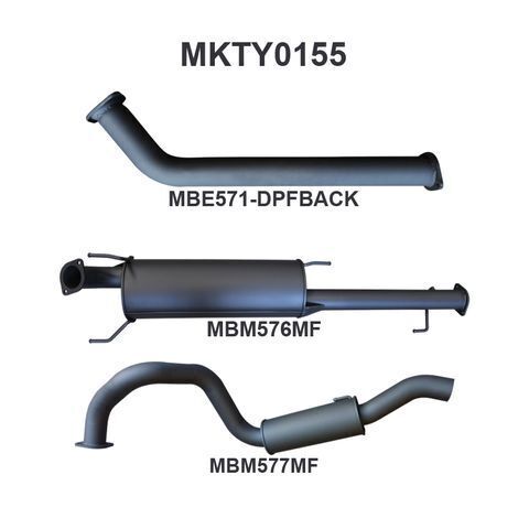 GDJ150 Prado 2.8L DPF Back 3in