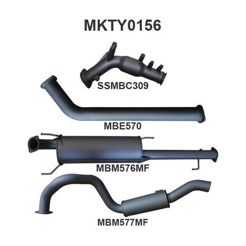 GDJ150 Prado 2.8L Turbo Back With Cat