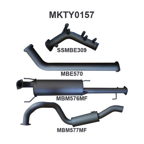GDJ150 Prado 2.8L Turbo Back Without Cat