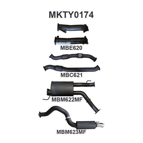 VDJ200 3in DUAL With Cat & MUFF, 4in EXIT W/Rear MUF
