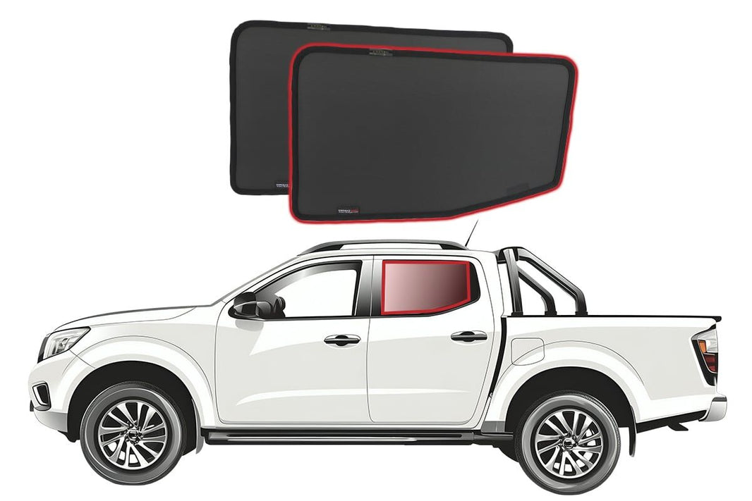 Nissan Navara/NP300 3rd Generation | Mercedes-Benz X-Class | Renault Alaskan Car Rear Window Shades (D23; 2014-Present)*