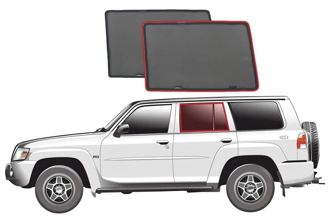 Nissan Patrol 5th Generation Car Rear Window Shades (Y61; 1997-2016)*