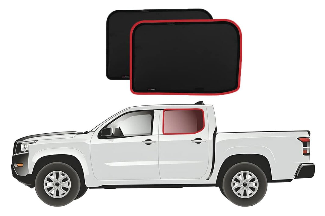 Nissan Frontier 3rd Generation Car Rear Window Shades (D41; 2022-Present)