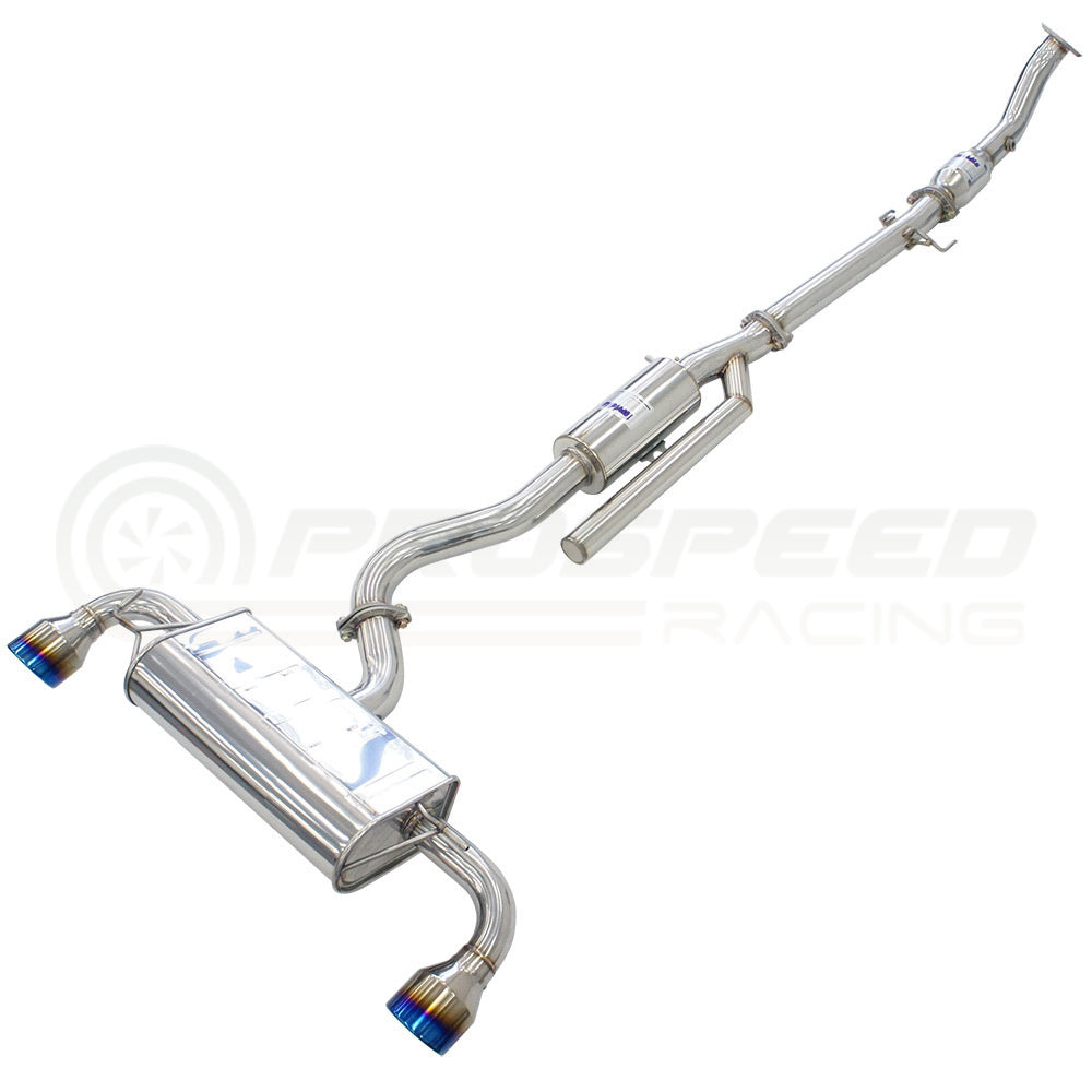 Invidia Q300 O2 Back Exhaust w/Catless Front Pipe, Ti Tips - Toyota Yaris GR XPA16R
