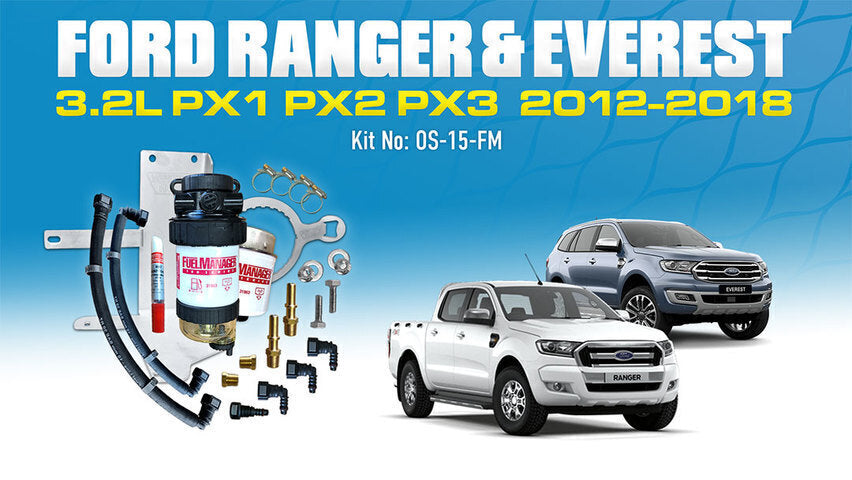 Ford Ranger/Everest 3.2L Fuel Manager Pre Filter Kit - OS-15-FM