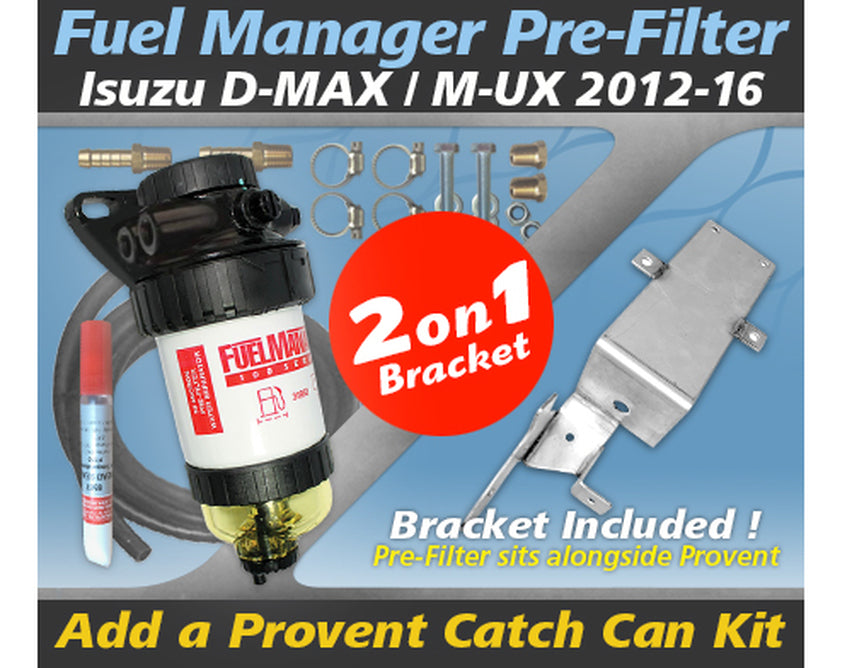 Companion To Provent Dual Bracket Kit: Isuzu DMAX/MUX 2012-2016 - OS-37-FMB