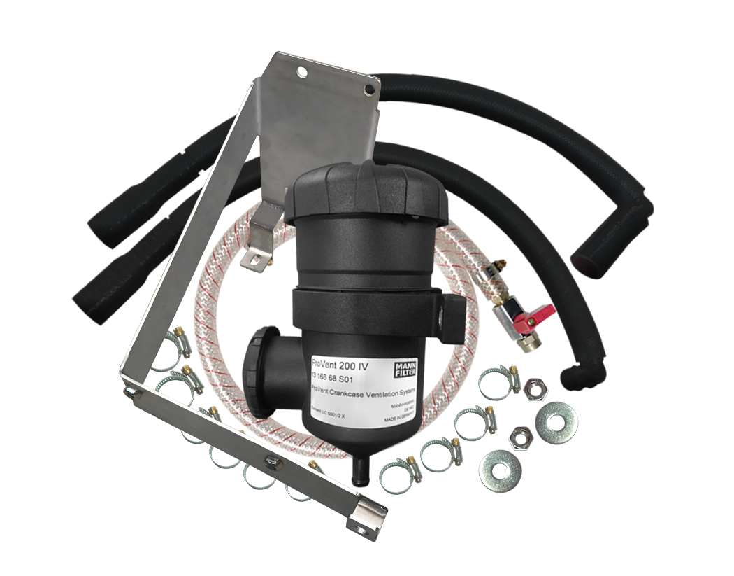 Ford Ranger PX 2.2L/3.2L and Mazda BT50 Provent Oil Catch Can Dual Bracket Kit - OS-PROV-23B