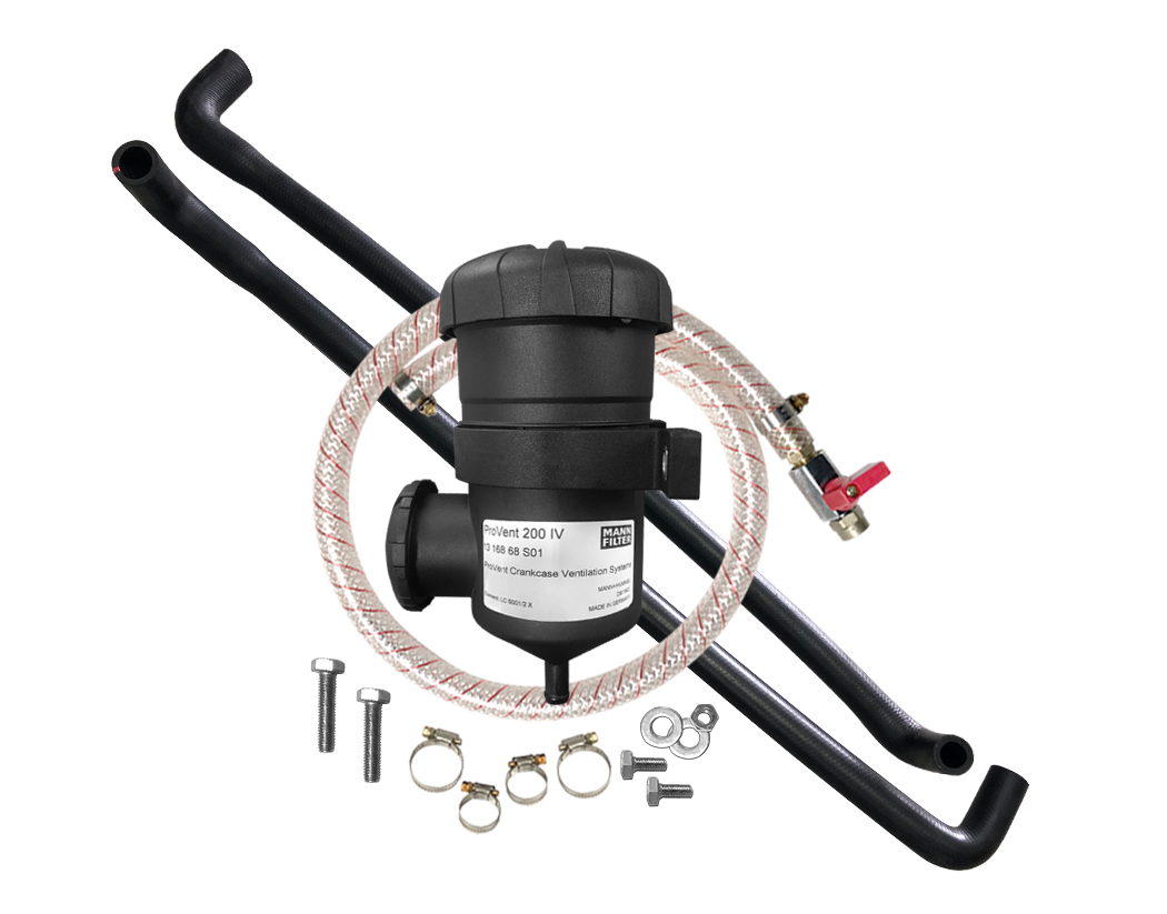 Toyota Landcruiser 70 Series 2007-ON Single & Dual Battery Provent Oil Catch Can Dual Bracket Kit - OS-PROV-30