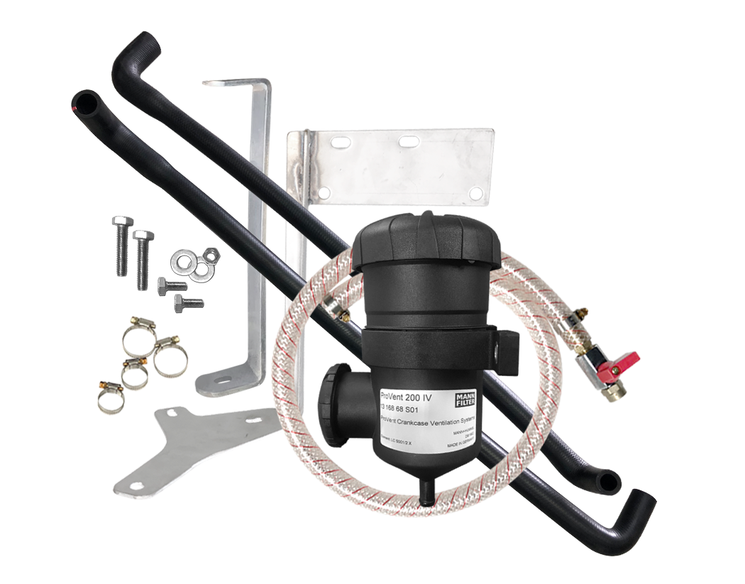 Toyota Landcruiser 70 Series 2007-ON Provent Oil Catch Can Dual Bracket Kit - Suits Both Single And Dual Battery - OS-PROV-30B