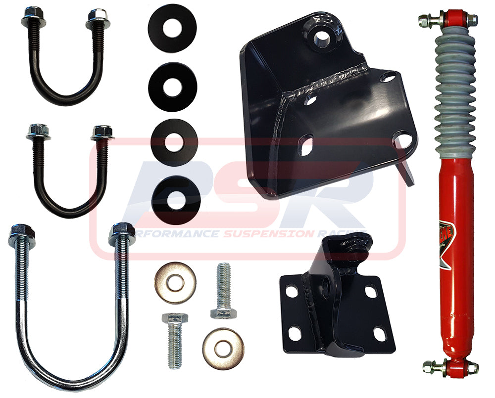 Nissan Patrol GQ-GU EFS Tapered Pin Style Steering Damper & High Clearance Bracket Kit