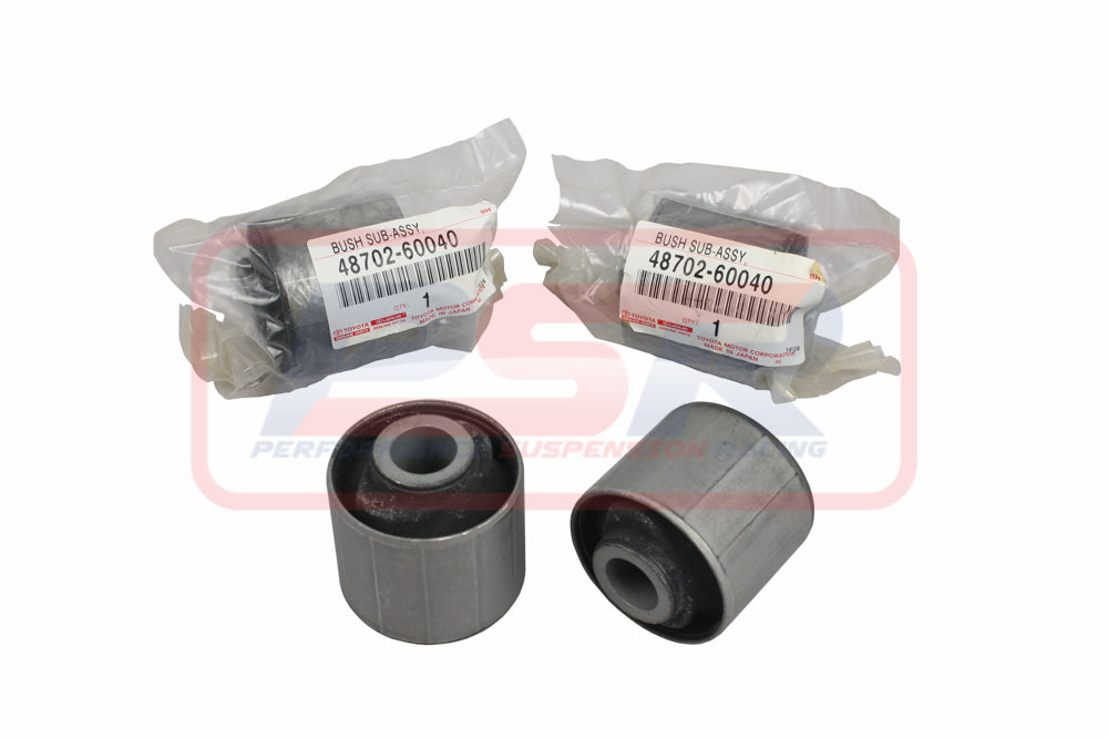 Genuine Toyota Landcruiser Rubber Rear Lower Trailing Arm Bush Set 48702-60040