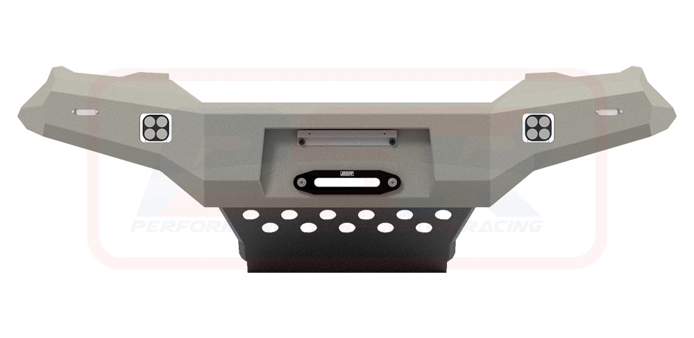 Holden Colorado RG1 Ambush Satin Black Hoopless Bar, Pre-Runner Infill (2" Body Lift), Slimline Silver Fairlead