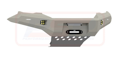 Holden Colorado RG1 Ambush Satin Black Hoopless Bar, Pre-Runner Infill (2" Body Lift), Slimline Silver Fairlead