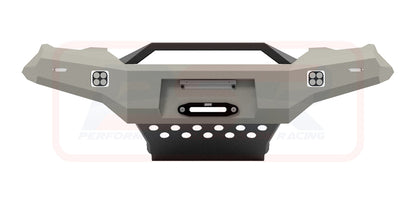 Holden Colorado RG1 Ambush Satin Black Sheet Metal Hoop Bar, Pre-Runner Infill (2" Body Lift), Standard Silver Fairlead