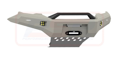 Holden Colorado RG1 Ambush Satin Black Sheet Metal Hoop Bar, Pre-Runner Infill (2" Body Lift), Standard Silver Fairlead