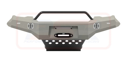 Holden Colorado RG1 Ambush Satin Black Low Single Hoop Bar, Pre-Runner Infill (No Body Lift), Slimline Black Fairlead