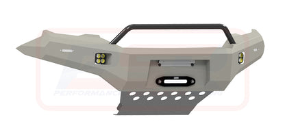 Holden Colorado RG1 Ambush Customer Painted Low Single Hoop Bar, Pre-Runner Infill (1" Body Lift), Splash Guards, Standard Black Fairlead