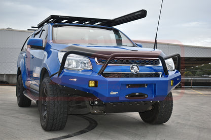 Holden Colorado RG1 Ambush Customer Painted Triple Hoop Bar, Pre-Runner Infill (1" Body Lift), Splash Guards, Standard Black Fairlead