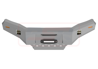 Holden Colorado RG2 Ambush Satin Black Hoopless Bar, Pre-Runner Infill (No Body Lift), Splash Guards, Slimline Silver Fairlead