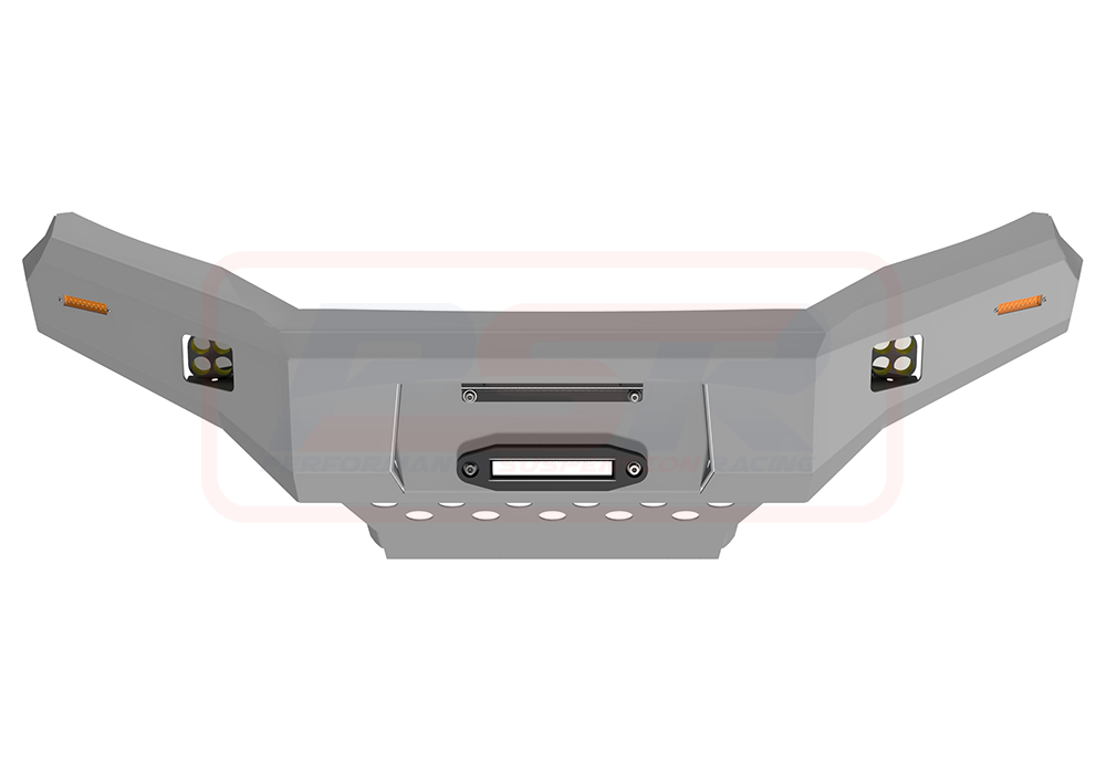 Holden Colorado RG2 Ambush Customer Painted Hoopless Bar, Pre-Runner Infill (1" Body Lift), Splash Guards, Standard Black Fairlead